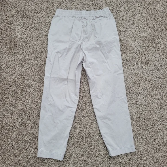 Everlane Easy Pant Pants Trousers Khaki Beige Cotton Elastic Waist Size 6 - Picture 5 of 6